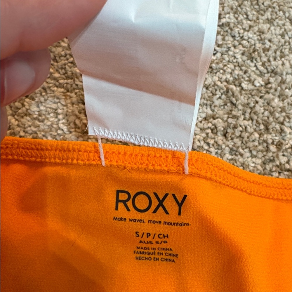Roxy Size Small Orange Bikini Bottoms New With Tags - Picture 4 of 5